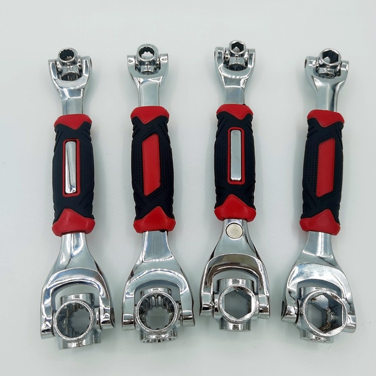 Σετ πολυλειτουργικών κλειδιών 52-σε-1 και 8-σε-1, από χρωμιοβανδιού ατσάλι, χρωμιωμένη επιφάνεια, διπλής χρήσης