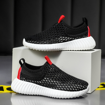 Παιδικά Παπούτσια Για Τρέξιμο Με Δίκτυωτή Άνω, EVA Σόλα, Κούμπωμα, Κατάλληλα Για Καλοκαίρι-Άνοιξη-Φθινόπωρο