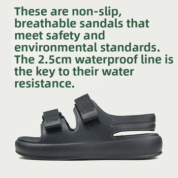 Bērnu pludmales sandales – EVA augšējā daļa, Universāls (unisex), vecums no 4 līdz 16 gadiem, 2024. gada vasara, ikdienas stils