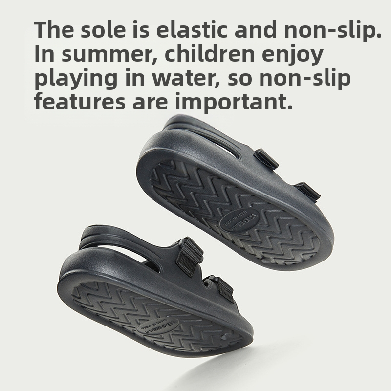 Детски плажни сандали – EVA горна част, унисекс, възраст 4–16 г, лято 2024, ежедневен стил