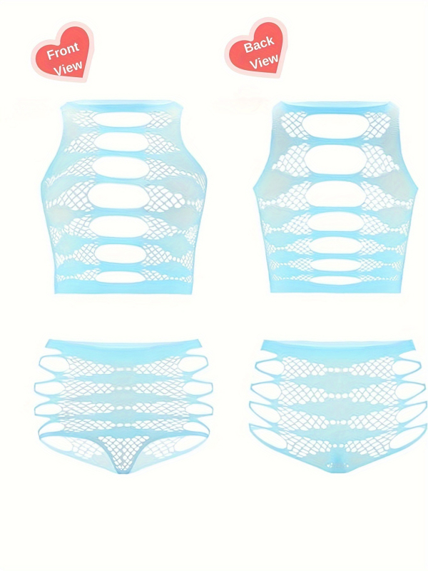 Σεξουαλικό σετ εσωρούχων δύο τεμαχίων – σουτιέν με κοψίματα, αποπλανητικός σχεδιασμός, νάιλον-σπαντέξ, 90–95% νάιλον, καλοκαίρι 2025