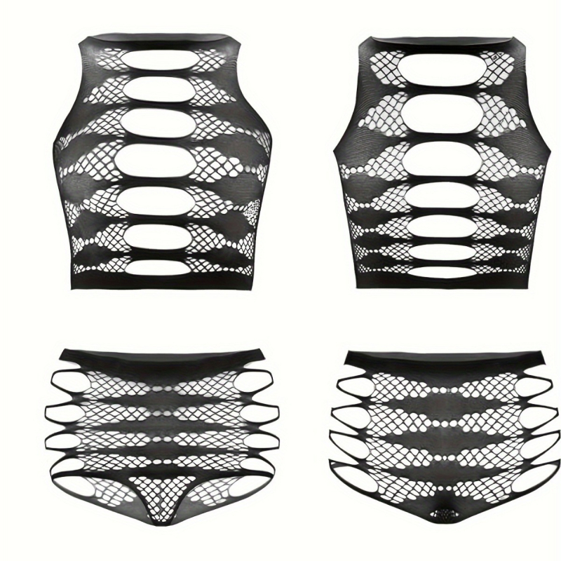 Σεξουαλικό σετ εσωρούχων δύο τεμαχίων – σουτιέν με κοψίματα, αποπλανητικός σχεδιασμός, νάιλον-σπαντέξ, 90–95% νάιλον, καλοκαίρι 2025