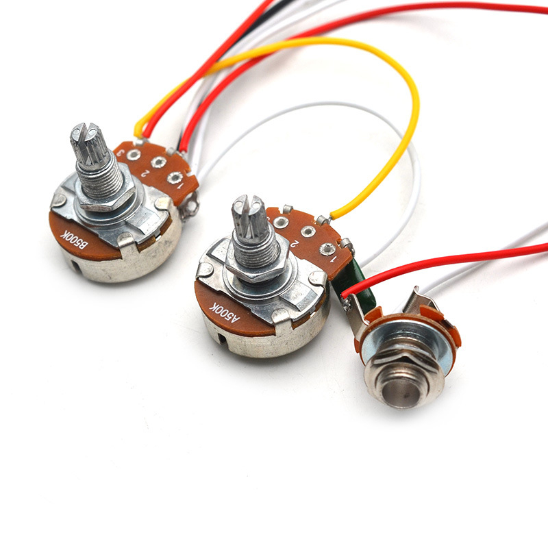 Гитарен контролен възел с 1 тон, 1 обем, 500k потенциометър и 5-позиционен превключвател