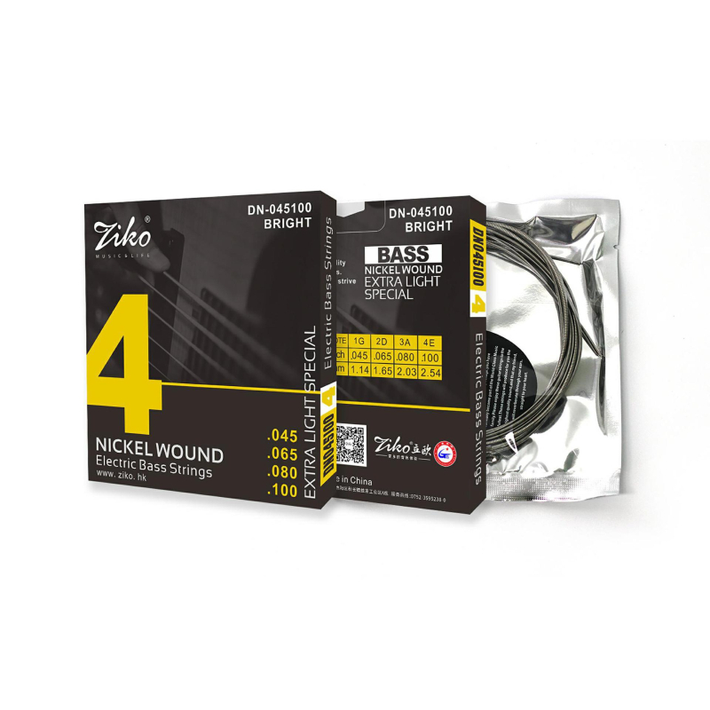 DN Series DN-4/5/6 struny pre elektrickú gitaru, nikl-oceľové, potiahnuté proti korózii, jednotlivé balené