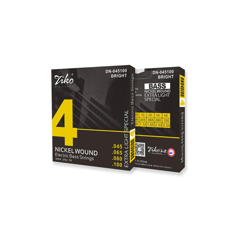 DN Series DN-4/5/6 struny pre elektrickú gitaru, nikl-oceľové, potiahnuté proti korózii, jednotlivé balené