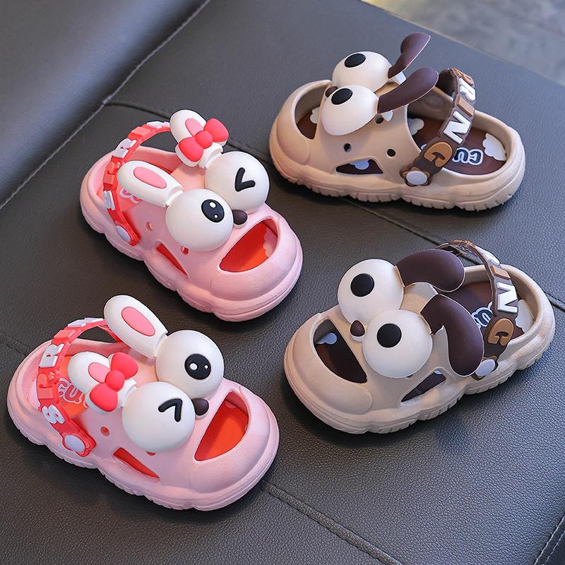 Bērnu pludmales kurpes ar dzīvnieku motīvu, PVC augšējā daļa un zole, 4–6 gadu vecumam, vasara 2024