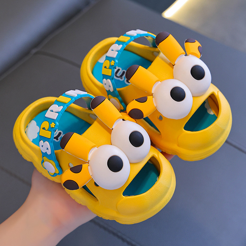 Bērnu pludmales kurpes ar dzīvnieku motīvu, PVC augšējā daļa un zole, 4–6 gadu vecumam, vasara 2024