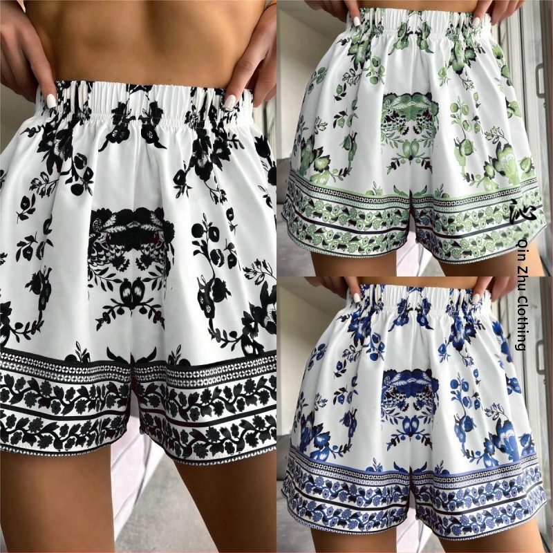 Qin Zhu Clothing Παραλιακά σορτς με Slub Cotton, 60% βαμβάκι, επένδυση πολυεστέρα, 98 g, Στυλ ζευγαριού στην παραλία