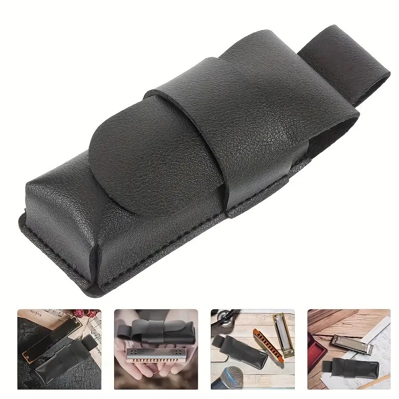 PU кожен калъф за хармоника, чанта за едноканална хармоника, преносима, водоустойчива и износоустойчива, анти-крад, синтетична подплата