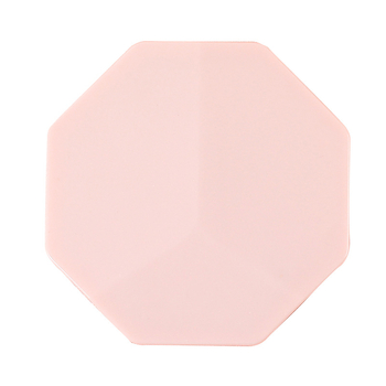 Мини сгъваемо осмоъгълно огледало, пластмасова рамка, алуминиево огледално покритие, печат на лого, персонализируемо