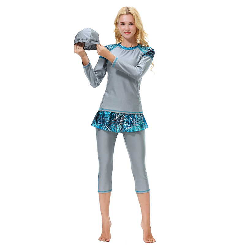 Τριών τεμαχίων σετ μαγιό με επένδυση στήθους (χωρίς μεταλλική υποστήριξη) – γρήγορο στέγνωμα, υψηλή ελαστικότητα νάιλον ύφασμα; βασικό νάιλον 91–99%, επένδυση 80% νάιλον