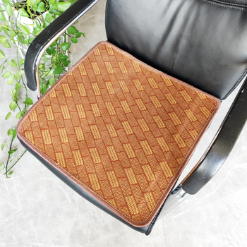 Μαξιλάρι καρέκλας από άχυρο, τετράγωνο μοτίβο, γέμισμα πολυεστερικής ίνας, διαπνέον και αντιολισθητικό, μάρκα Warm Shuya