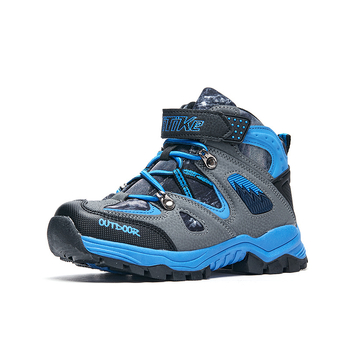 Vitec Zēnu ziemas pārgājiena kurpes - augšdaļa no mākslīgās ādas, gumijas zole, Velcro aizdare, bieza zole, vecums 7–16 gadi