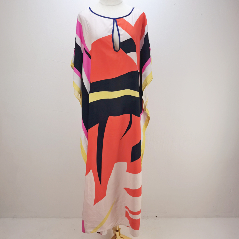 Παρεό παραλίας με εκτυπωμένο σχέδιο, γρήγορο στέγνωμα, ελεύθερη γραμμή για κολύμβηση – Πολυεστέρας 235 g/m2, επένδυση πολυεστέρας 100% (1D40)