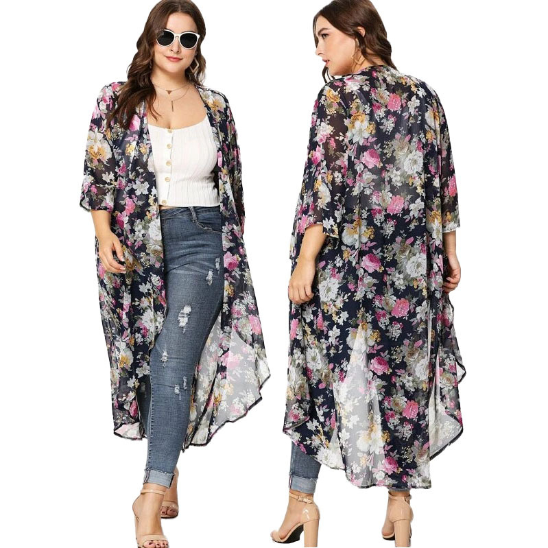 Cardigan din plasă cu guler deschis, mâneci lungi, imprimeu, fibre de acetat 71–80%