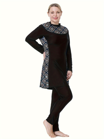 Solid Color Sea Консервативен дамски бански, 85% полиестер, стил Briefs