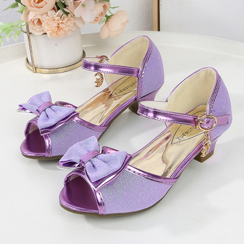 Meitenēm paredzētas augsto papēžu sandales ar kristāla augšpusu, kamuflāžas raksts, TPR pamatne, sprādze, princeses stils