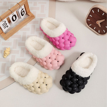 Ziemas kokvilnas čības ar EVA zoli, neslīdošas, ar siltinājumu, iekšējai un ārējai lietošanai