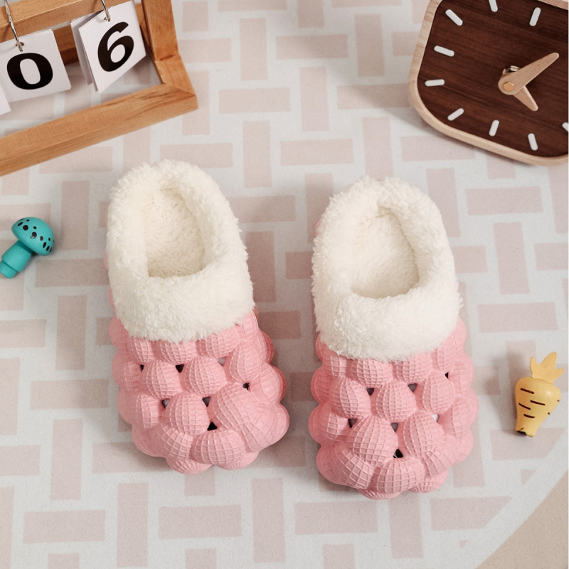 Ziemas kokvilnas čības ar EVA zoli, neslīdošas, ar siltinājumu, iekšējai un ārējai lietošanai