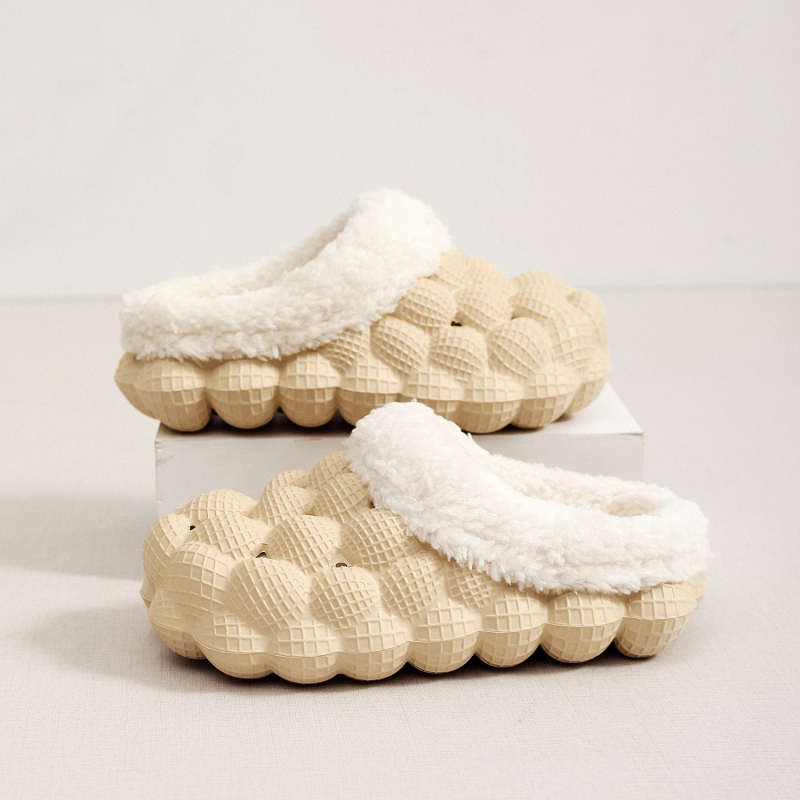 Ziemas kokvilnas čības ar EVA zoli, neslīdošas, ar siltinājumu, iekšējai un ārējai lietošanai