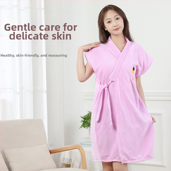 Γυναικεία ρόμπα μπάνιου χωρίς μανίκια με μοτίβο ανανά και χαμογελαστό πρόσωπο, κοραλλέ φλίς, πολυεστέρας 85/15, καλοκαίρι