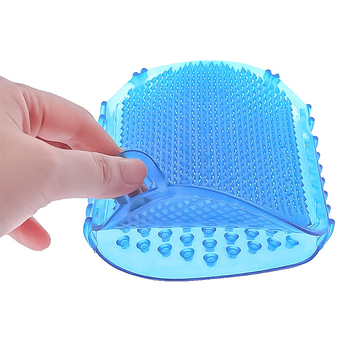 Масажна четка за тяло, двустранна пластмасова четка с PVC топка, 126 г, опаковка 150, пластмасова торбичка