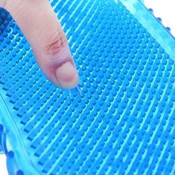 Масажна четка за тяло, двустранна пластмасова четка с PVC топка, 126 г, опаковка 150, пластмасова торбичка