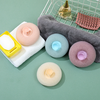 Yi Bao Minge de baie din nylon cu masaj în formă de floare – 500 buc., accesoriu de baie cu dublu scop