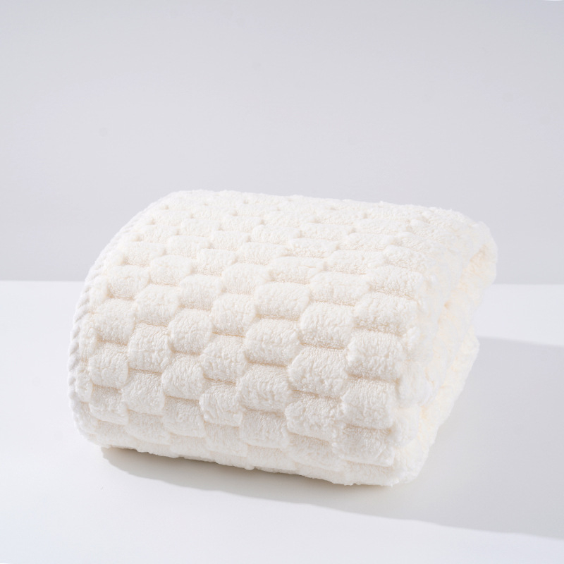 Veido rankšluostis iš koralų fliso – storintas, 80–100 g, paprastas audinys, 8020 poliesteris, odai draugiškas