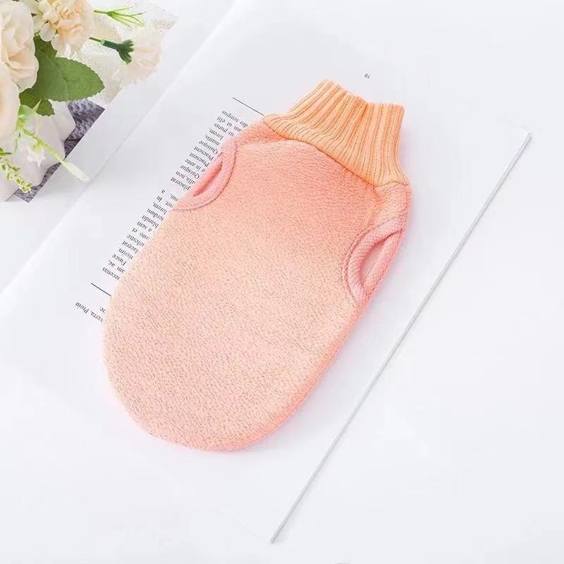 Kupaonske rukavice – rukavica za peeling s grubom teksturom i elastičnom manžetom (Materijal: Tekstil; Za odrasle; Prilagodba: Da; Privatna blagovna marka: Ne)