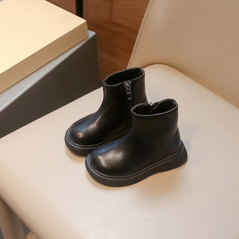 Bērnu zābaki rudens–ziema, augšējā materiāla mākslīgā āda, stils K, sāns rāvējslēdzējs, neslīdoša zole, saglabā siltumu