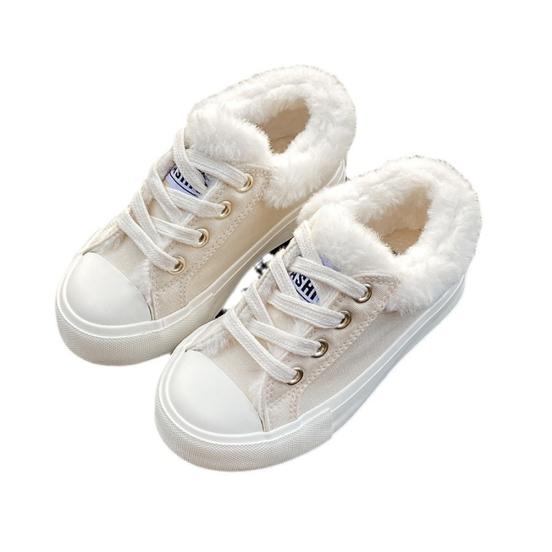 Bērnu ziemas kokvilnas kurpes, vecums 4–12 gadi, augšdaļa audums, gumijas zole, elastīgā siksna aizvēršanai, biezā konstrukcija, ziemā 2024