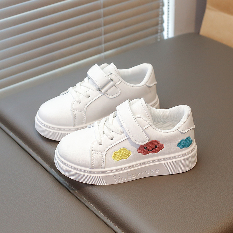 Bērnu sporta apavi ar PU augšējo daļu; gumijas zole; zems siluets; Velcro aizdare; universāls dizains