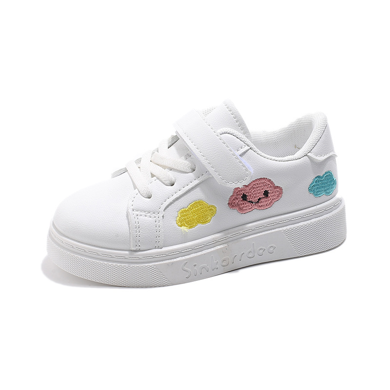 Bērnu sporta apavi ar PU augšējo daļu; gumijas zole; zems siluets; Velcro aizdare; universāls dizains