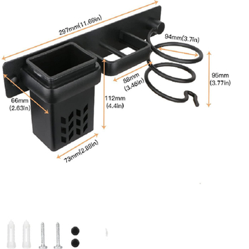 Plaukų džiovintuvo laikiklis CFJJ1 – paviršiaus apdorojimas smėliu, medžiagos kodas 21803600932, apkrova 50GJ