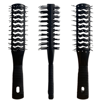 Pieptene de păr cu două fețe, nervuri goale – ABS material