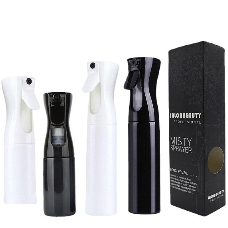 Sticla de pulverizare pentru coafare – Presiune înaltă, Pulverizare continuă, ceață ultra-fină, Compatibil cu dezinfectant pe bază de alcool 84, Capacitate 200/300 ml