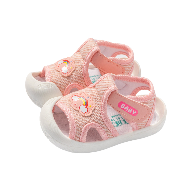Ljetne cipele za bebe i malu djecu, 12–36 mjeseci, unisex, s Velcro zatvaračem, prozračne, protuklizni đon