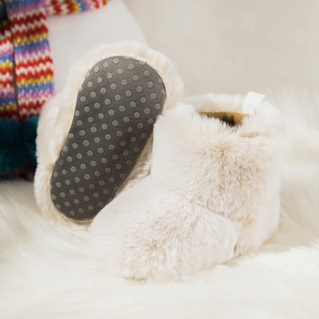 Παιδικά μποτάκια για 12–36 μήνες, γούνινο επάνω μέρος, Velcro κούμπωμα, αντιολισθητική σόλα, διατηρούν τη θερμότητα