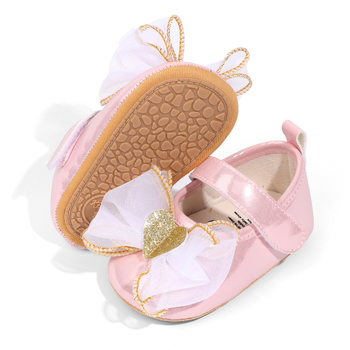 Παιδικά Mary Jane παπούτσια για κορίτσια, PU επάνω, κούμπωμα Velcro, αντιολισθητική μαλακή καουτσούκ σόλα, για ηλικίες 12–36 μηνών, άνοιξη και φθινόπωρο