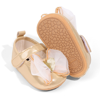 Παιδικά Mary Jane παπούτσια για κορίτσια, PU επάνω, κούμπωμα Velcro, αντιολισθητική μαλακή καουτσούκ σόλα, για ηλικίες 12–36 μηνών, άνοιξη και φθινόπωρο