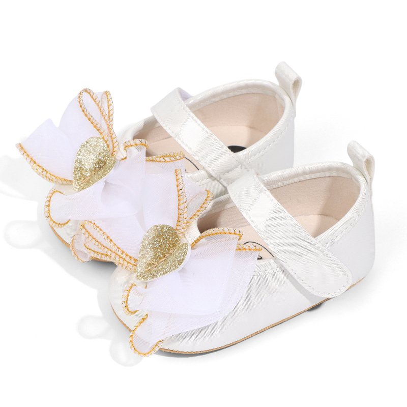 Pantofi Mary Jane pentru fetițe, partea superioară PU, închidere Velcro, talpă moale din cauciuc antiaderent, pentru 12–36 de luni, primăvară și toamnă