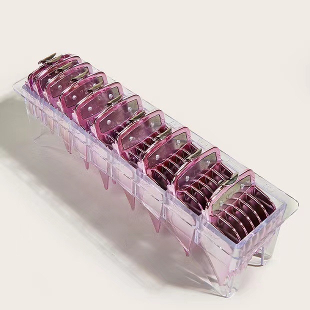 Set de tuns electric Platinum Fly, zece piese, cu pieptene limitator și lamă electroplacată, greutate 308 g