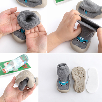 Παιδικά εσωτερικά παπούτσια και κάλτσες, βαμβακερό επάνω μέρος, παχιά, ψηλό ύψος, για 12–36 μηνών, ζεστά για χειμώνα-άνοιξη-φθινόπωρο