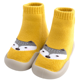 Παιδικά εσωτερικά παπούτσια και κάλτσες, βαμβακερό επάνω μέρος, παχιά, ψηλό ύψος, για 12–36 μηνών, ζεστά για χειμώνα-άνοιξη-φθινόπωρο