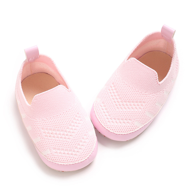 Dječje indoor cipele – protuklizne, mrežasti unutrašnji dio (Peta: EVA; Gornji dio: pamuk; Uložak: tkanina; Unutrašnjost: tkanina; Dob: 6–12 mjeseci)