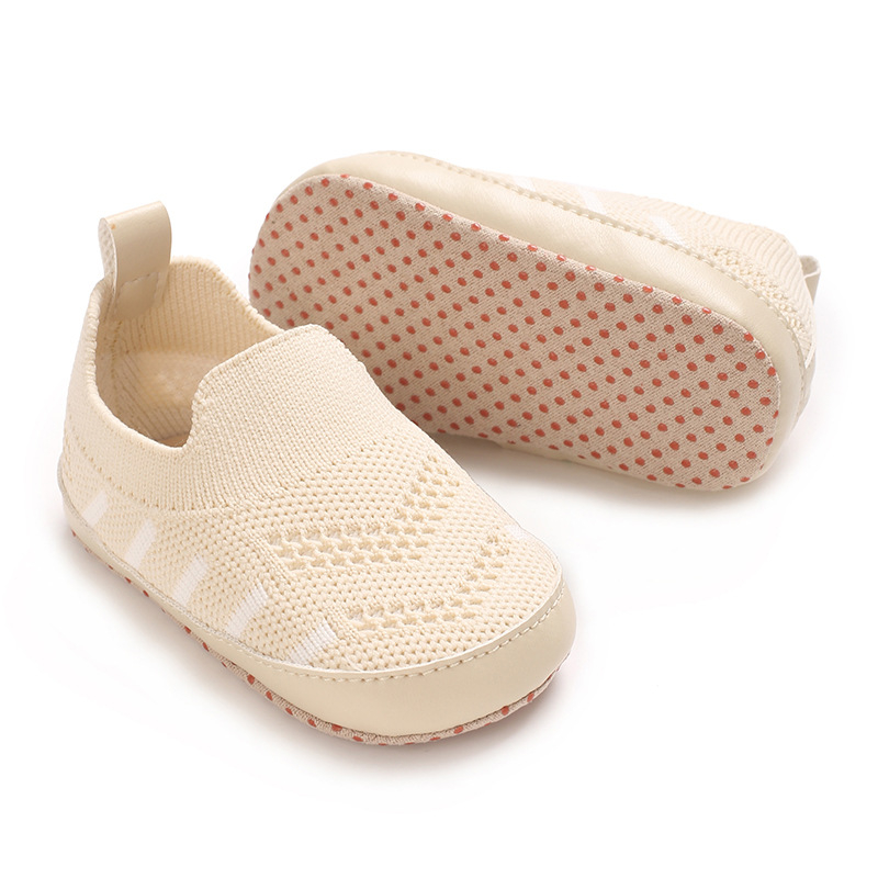 Dječje indoor cipele – protuklizne, mrežasti unutrašnji dio (Peta: EVA; Gornji dio: pamuk; Uložak: tkanina; Unutrašnjost: tkanina; Dob: 6–12 mjeseci)