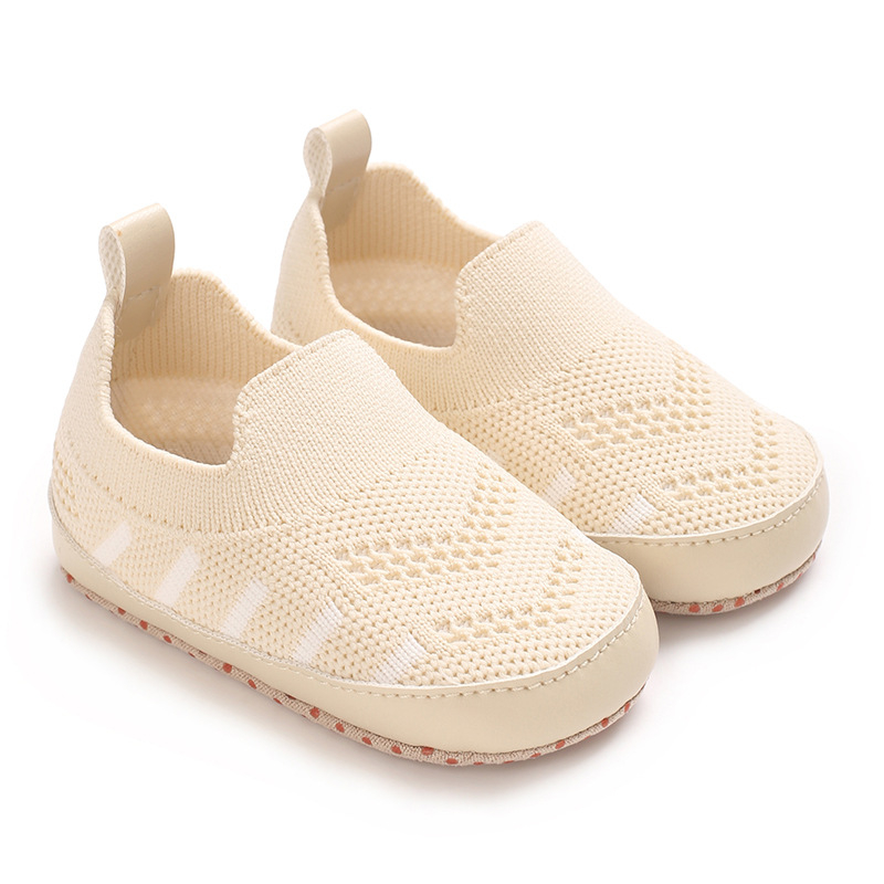 Dječje indoor cipele – protuklizne, mrežasti unutrašnji dio (Peta: EVA; Gornji dio: pamuk; Uložak: tkanina; Unutrašnjost: tkanina; Dob: 6–12 mjeseci)