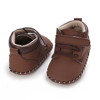 Παπούτσια για μικρά αγόρια, Velcro, υψηλό ύψος, PU πάνω, αντιολισθητική σόλα, 12–36 μηνών