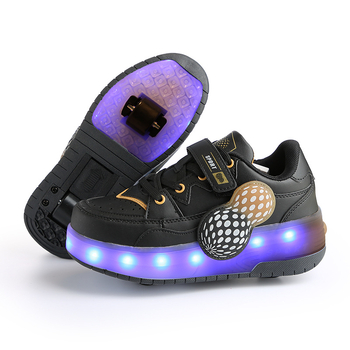 Bērnu rullēšanas kurpes, universālas, ar diviem riteņiem, PU riteņi, sporta apavi